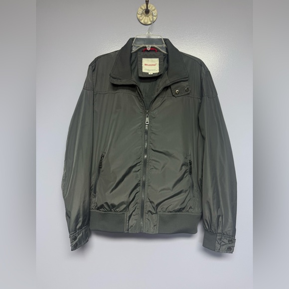 Beluomo Grey Windbreaker bomber Jacket M - Picture 1 of 16